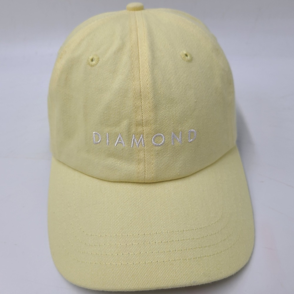 Diamond Supply Co Hat Strapback Yellow Skate Skateboard Surf Casual Logo Dad Men